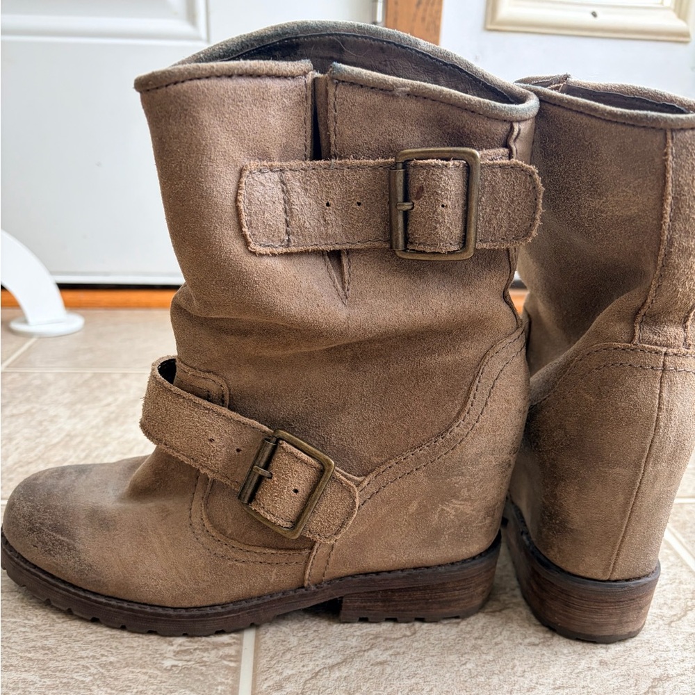 Brown Suede Ankle Boots
